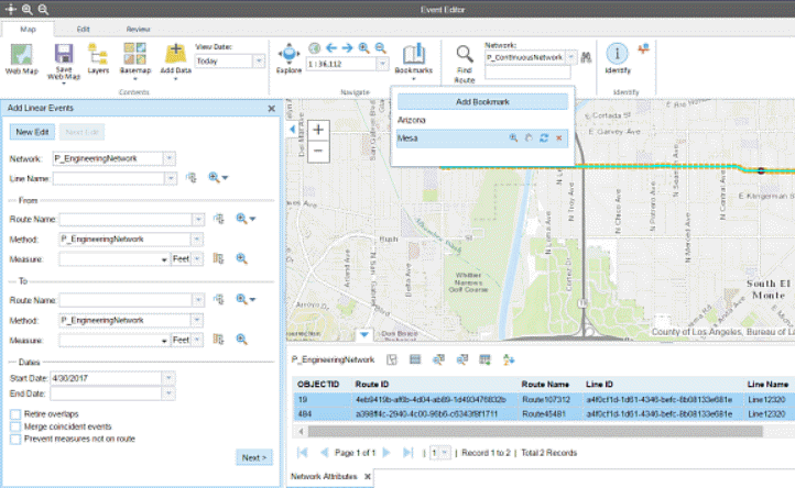 Add the Linear Referencing capability